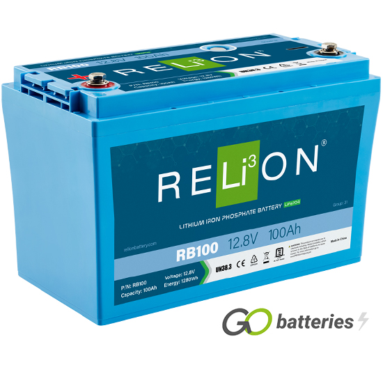RB100 Relion Lithium LiFePO4 12V 100Ah Battery