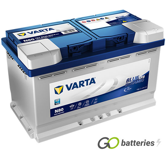 115EFB) N80 VARTA START STOP EFB 580500080 12V 80AH – Midland Battery Centre