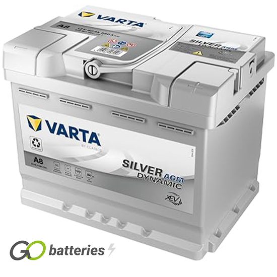 A8 Varta Silver Dynamic AGM Start-Stop Battery 12V 60Ah 560 901